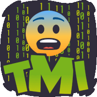 Tmi Smiley Guy Sticker - Tmi Smiley Guy Joypixels Stickers
