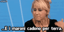 Luciana Littizzetto Cadono I Maroni GIF - Luciana Littizzetto Cadono I Maroni Maroni Per Terra GIFs