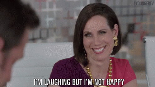 Laugh So You Don'T Cry GIF - Laughing But Not Happy Funny - Discover & Share GIFs