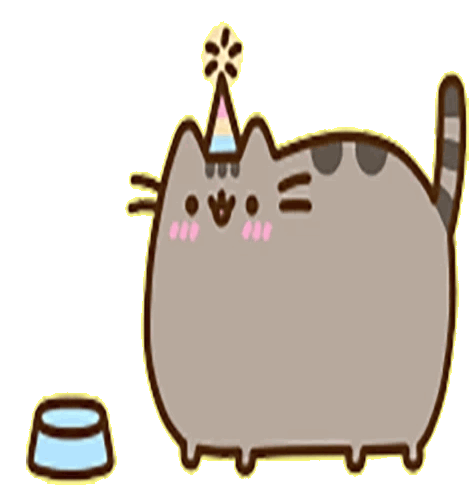 Pusheen Birthday Sticker - Pusheen Birthday My Day - Discover & Share GIFs