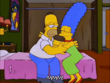 The Simpsons Romance GIF - Romance Homer Marge GIFs