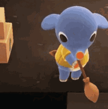 Animal Crossing Elephant GIF - Animal Crossing Elephant Sweeping GIFs