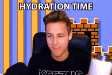 Hydration Time Red Falcon GIF - Hydration Time Red Falcon Gamer GIFs
