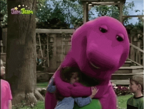 Barney The Dinosaur Hugging GIF - Barney The Dinosaur Hugging Hugs -  Discover & Share GIFs