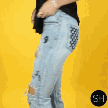 Ripped Jeans Diy GIF - Ripped Jeans Diy Pants GIFs