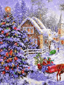 Merry Christmas Snow GIF - Merry Christmas Snow Winter GIFs