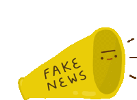 Fake News Blowhorn Sticker - Fake News Blowhorn Stickers