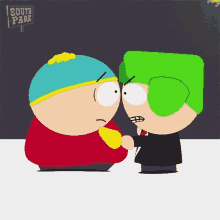Fighting Eric Cartman GIF - Fighting Eric Cartman Kyle Broflovski GIFs