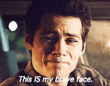 This Is My Brave Face. GIF - Brave Face This Is My Brave Face Teen Wolf GIFs