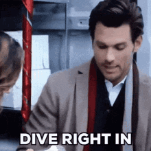 Dive In GIF - Dive In Randomactsofchristmas GIFs