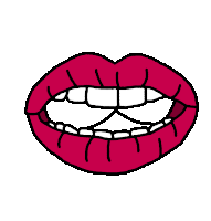 Lips Mouth Sticker - Lips Mouth No Problem Stickers