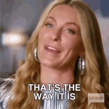 Thats The Way It Is Real Housewives Of New York GIF - Thats The Way It Is Real Housewives Of New York Thats Just The Way It Is GIFs
