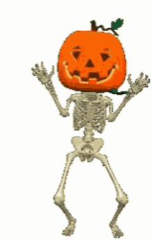 Pumpkin Head Skeleton GIF - Pumpkin Head Skeleton GIFs