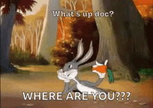 bugs bunny carrot rabbit whats up doc where are you