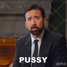 Pussy Nicolas Cage GIF - Pussy Nicolas Cage History Of Swear Words GIFs