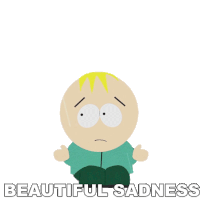 Beautiful Sadness Butters Stotch Sticker - Beautiful Sadness Butters Stotch South Park Stickers