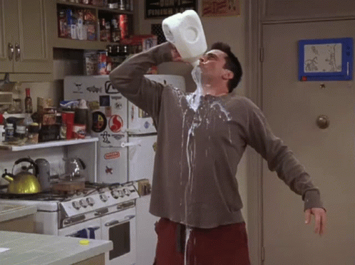 Drinking Milk To Quench My Thirst Joey Drinking One Galon Of Milk In Ten Seconds GIF - Drinking Milk To Quench My Thirst Joey Drinking One Galon Of Milk In Ten Seconds Too Thirsty Need Mill GIFs