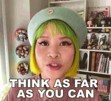 Think As Far As You Can Goldie Chan GIF - Think As Far As You Can Goldie Chan Vision GIFs
