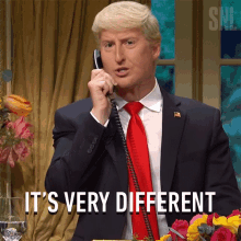 Its Very Different Donald Trump GIF - Its Very Different Donald Trump Saturday Night Live GIFs