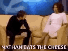 Scary Movie Jump On Couch GIF - Scary Movie Jump On Couch Oprah Winfrey GIFs