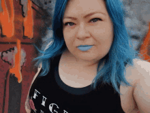 Selfie Blue Lips GIF - Selfie Blue Lips Blue Hair GIFs