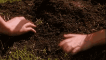 Planting And Trying To Flirt GIF - Planting Planting Seeds Gardening GIFs