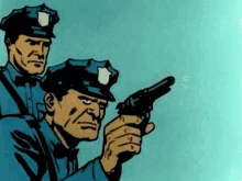 bang police vintage cartoon