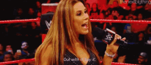 mickie james out with it say it say it to my face wwe