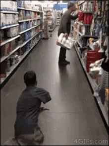 Crawling Handicap Shocked Shopper GIF - Crawling Handicap Shocked Shopper GIFs