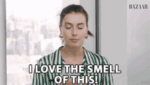 I Love The Smell Of This I Like It GIF - I Love The Smell Of This I Love The Smell Love GIFs