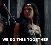 We Do This Together Wonder Woman GIF - We Do This Together Wonder Woman Justice League GIFs