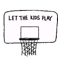 Basketball Trans Flag Sticker - Basketball Trans Flag Let The Kids Play Stickers