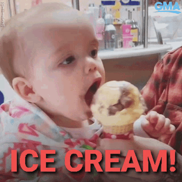 Baby Ice Cream GIF - Baby Ice Cream Funny GIFs