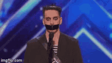 look taped mouth americas got talent silence