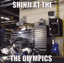 professional shinji at the olympics robot flips