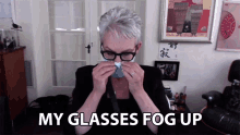 my glasses fog up jamie lee curtis lionsgate live stream moist steam up