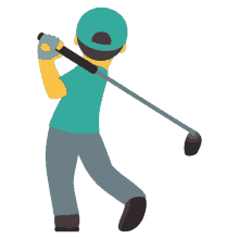 golfing activity joypixels golf golfer