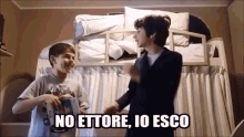 No Ettore Io Esco No Maria Io Esco GIF - No Ettore Io Esco No Maria Io Esco La Televisione Di Luca GIFs