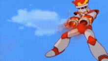 Mega Man Fire Man GIF - Mega Man Fire Man Fire Blast GIFs