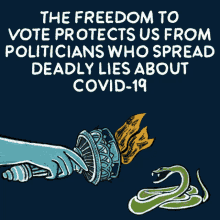 The Freedom To Vote Threatens Politicians Who Spread Deadly Lies About Covid GIF - The Freedom To Vote Threatens Politicians Who Spread Deadly Lies About Covid Covid GIFs