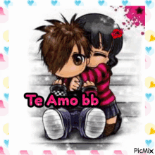 Te Amo Bb Hug GIF - Te Amo Bb Hug Couple GIFs