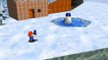 Super Mario64 Super Mario Penguing GIF - Super Mario64 Super Mario Penguing Mario Penguin GIFs