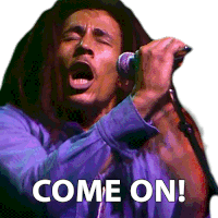 Come On Bob Marley Sticker - Come On Bob Marley War Stickers