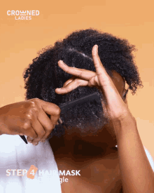 Hair Mask Detangle GIF - Hair Mask Detangle Brushing Hair GIFs