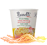 Banetti Noodle Sticker - Banetti Noodle Cup Noodle Stickers