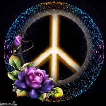 peace peace sign with flowers billie odom