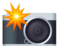 Camera With Flash Objects Sticker - Camera With Flash Objects Joypixels Stickers