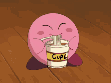 Kirby Noodles GIF - Kirby Noodles Food GIFs