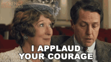 I Applaud Your Courage Hugh Grant GIF - I Applaud Your Courage Hugh Grant St Clair Bayfield GIFs