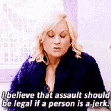 Parks And Rec Assault GIF - Parks And Rec Assault Legal GIFs